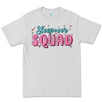 Dove Grey sleepover squad Premium Tee - MaliasSmallBusiness