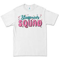 White sleepover squad Premium Tee - MaliasSmallBusiness