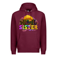 Burgundy softball sister Premium Hoodie - OliviaCreatesArt