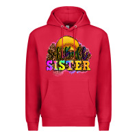 Cardinal softball sister Premium Hoodie - OliviaCreatesArt