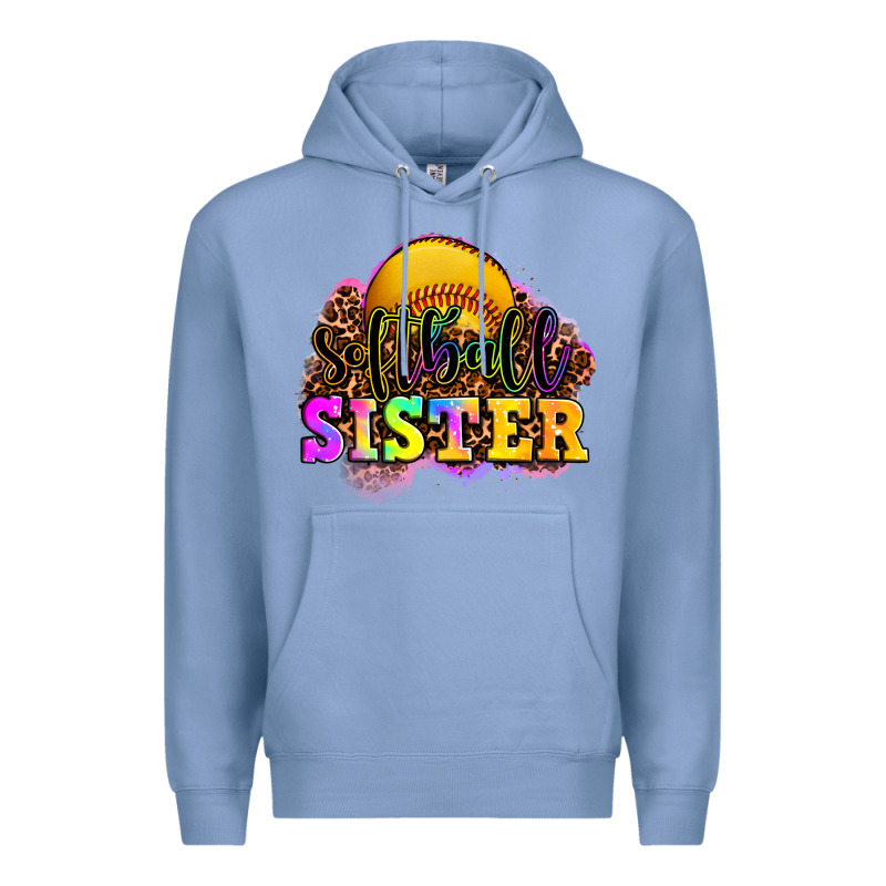 Softball Sister Premium Hoodie by OliviaCreatesArt | Teevron