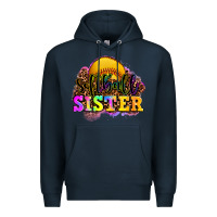 Navy softball sister Premium Hoodie - OliviaCreatesArt