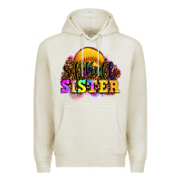 Oatmeal Heather softball sister Premium Hoodie - OliviaCreatesArt