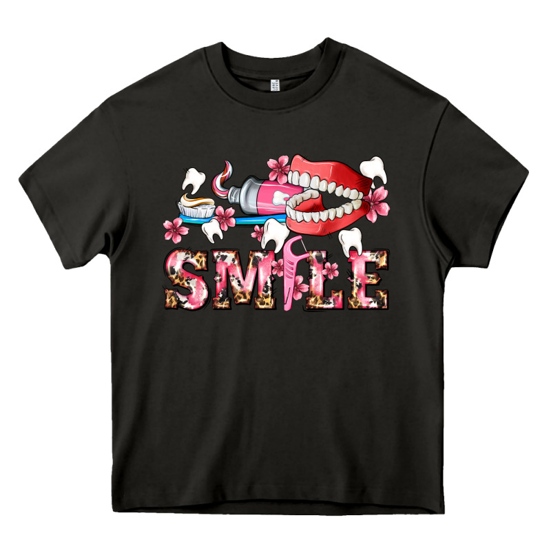 Smile With Teeth And Brush Heavy Core Tee by AdoDesignShop | Teevron