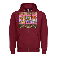 Burgundy Easter day farm animals tumbler Zipper Hoodie - HowdyJamesFarm