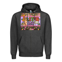 Charcoal Heather Easter day farm animals tumbler Zipper Hoodie - HowdyJamesFarm