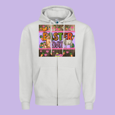 Easter Day Farm Animals Tumbler Zipper Hoodie Designed By Howdyjamesfarm