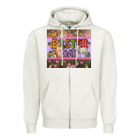 Oatmeal Heather Easter day farm animals tumbler Zipper Hoodie - HowdyJamesFarm