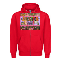 Red Easter day farm animals tumbler Zipper Hoodie - HowdyJamesFarm