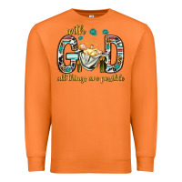 Carrot with god all things are possible with baby jesus bbs Premium Sweatshirt - BundleAndBundleShop