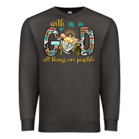 Smoke with god all things are possible with baby jesus bbs Premium Sweatshirt - BundleAndBundleShop