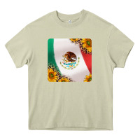 Mossy mexican flag sunflowers and leopard coaster Heavy Core Tee - Jasminsmagicworld
