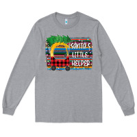 Heather Grey santa little helper Long Sleeve Tee - Bettercallsaul