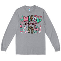 Heather Grey wife mom cna certified nursing assistant Long Sleeve Tee - RanaPortraitStore