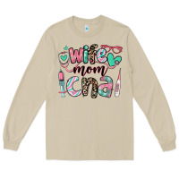 Mushroom wife mom cna certified nursing assistant Long Sleeve Tee - RanaPortraitStore