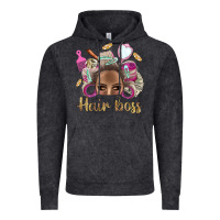 Vintage Black Hair Boss Afro Messy Bun With Money Bbs Vintage Hoodie - BundleAndBundleShop