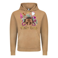 Vintage Camel Hair Boss Afro Messy Bun With Money Bbs Vintage Hoodie - BundleAndBundleShop
