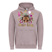 Vintage Zinc Hair Boss Afro Messy Bun With Money Bbs Vintage Hoodie - BundleAndBundleShop