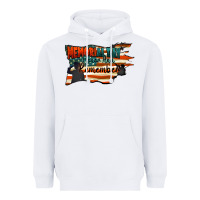 White Memorial Day honor and remember Heavyweight Hoodie - FaDigitalArtStudio