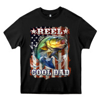 Black Reel Cool Dad Bass Heavy Core Tee - LillyAllenDesigns