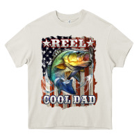 Cream Reel Cool Dad Bass Heavy Core Tee - LillyAllenDesigns