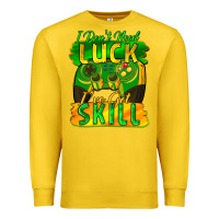 Lemon I don't need luck i've got skill st. patricks day Premium Sweatshirt - FaDigitalArtStudio