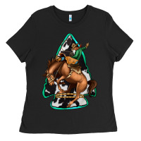 Black bucking bronco arrowhead Ladies Tee - Jasminsmagicworld