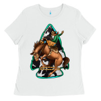 White bucking bronco arrowhead Ladies Tee - Jasminsmagicworld