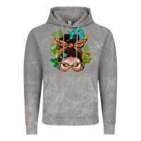 Cloud Rock Western  Messy Bun With Cactus Vintage Hoodie - BundleAndBundleShop