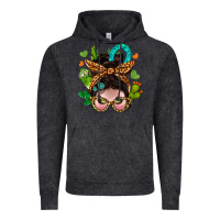 Vintage Black Western  Messy Bun With Cactus Vintage Hoodie - BundleAndBundleShop