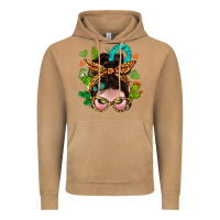 Vintage Camel Western  Messy Bun With Cactus Vintage Hoodie - BundleAndBundleShop