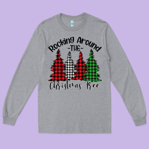 Rocking Around The Christmas Tree Long Sleeve Tee Designed By Bettercallsaul