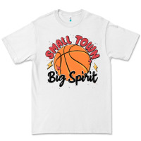 White small town big spirit Premium Tee - MaliasSmallBusiness