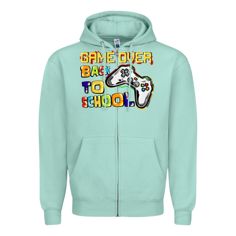 Game Over Back To School Zipper Hoodie by CowGirlArtShop | Teevron