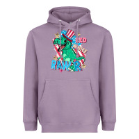 Lavender Red white rawr Heavyweight Hoodie - FaDigitalArtStudio