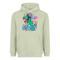 Matcha Red white rawr Heavyweight Hoodie - FaDigitalArtStudio