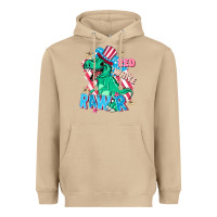 Red White Rawr Heavyweight Hoodie | Teevron