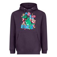 Plum Red white rawr Heavyweight Hoodie - FaDigitalArtStudio