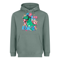 Sage Red white rawr Heavyweight Hoodie - FaDigitalArtStudio