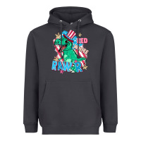 Smoke Red white rawr Heavyweight Hoodie - FaDigitalArtStudio