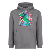 Storm Red white rawr Heavyweight Hoodie - FaDigitalArtStudio