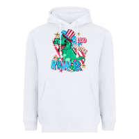 White Red white rawr Heavyweight Hoodie - FaDigitalArtStudio