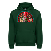 Forest Green festive gnome with gifts Urban Hoodie - CowhideDigitalArt