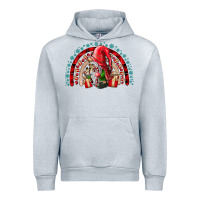 Heather Grey festive gnome with gifts Urban Hoodie - CowhideDigitalArt