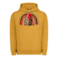 Pigment Peanut Butter festive gnome with gifts Urban Hoodie - CowhideDigitalArt