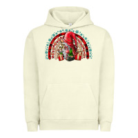 Pigment Pistachio festive gnome with gifts Urban Hoodie - CowhideDigitalArt