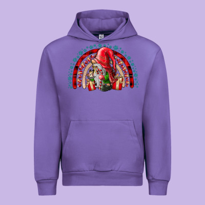 Festive Gnome With Gifts Urban Hoodie Designed By Cowhidedigitalart