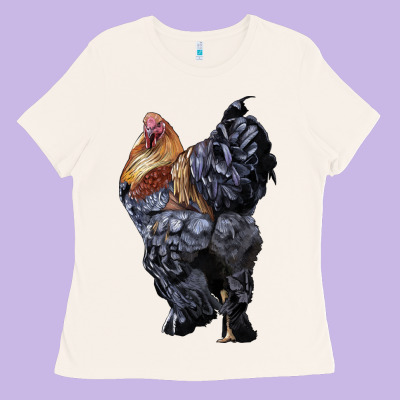 Brahma Rooster Ladies Tee Designed By Lillyallendesigns