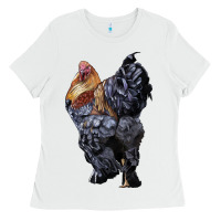 White Brahma Rooster Ladies Tee - LillyAllenDesigns