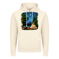 Vintage Artic Night Glamping Camp With Wine Vintage Hoodie - BundleAndBundleShop